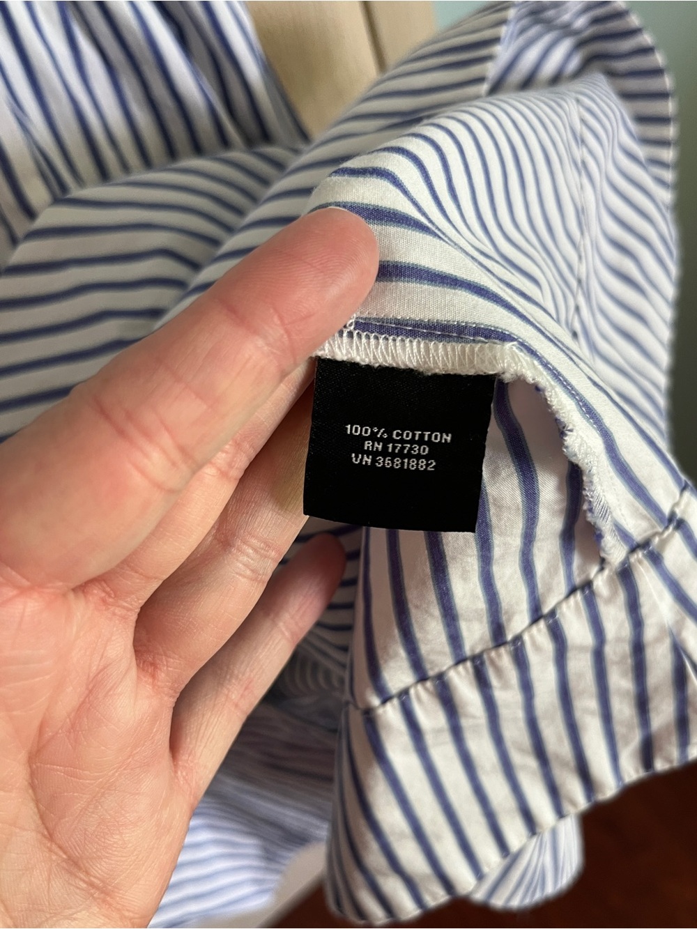 Victoria Beckham for Target Blue & White Striped High Low Shirt Dress - Size L - Picture 5 of 8